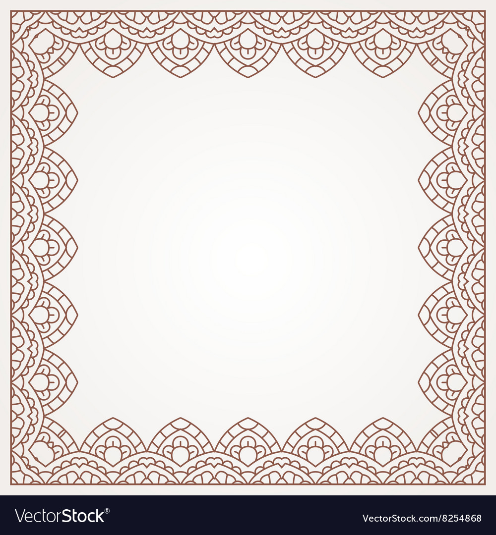 Oriental pattern with mandala