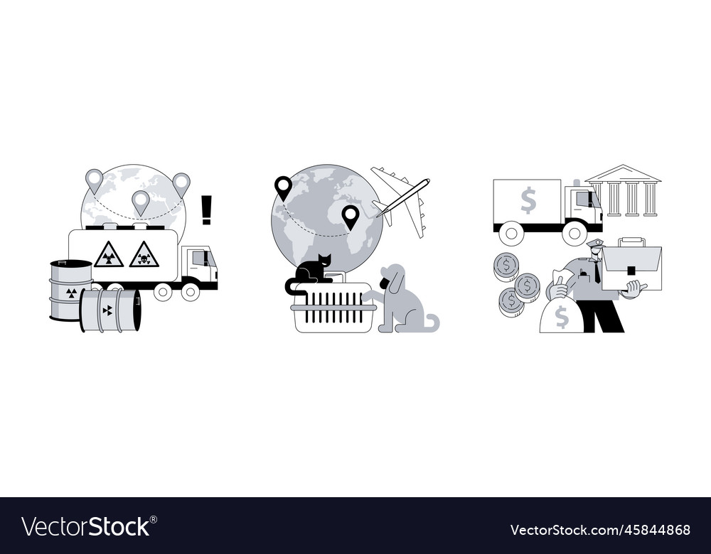 Transit and logistics abstract concept