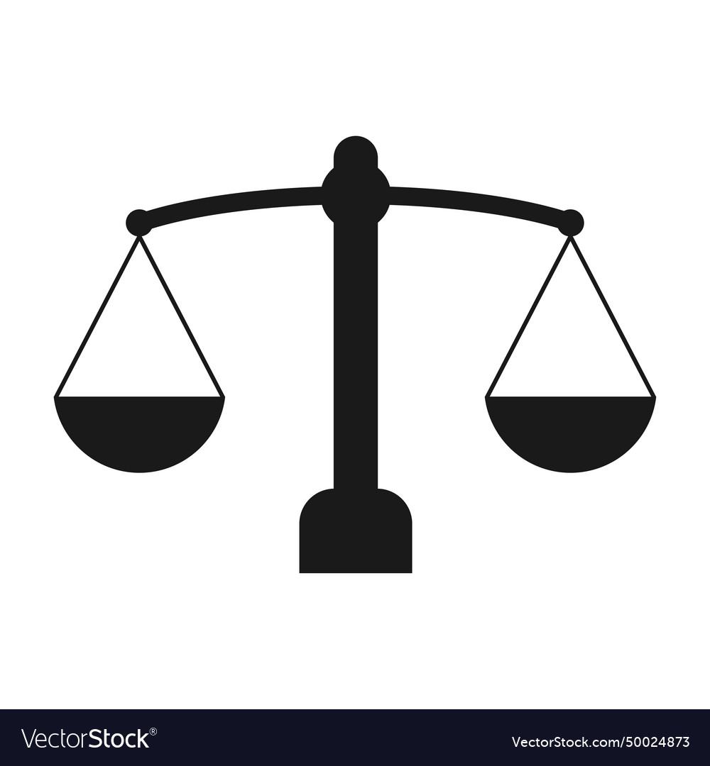 Balance icon Royalty Free Vector Image - VectorStock