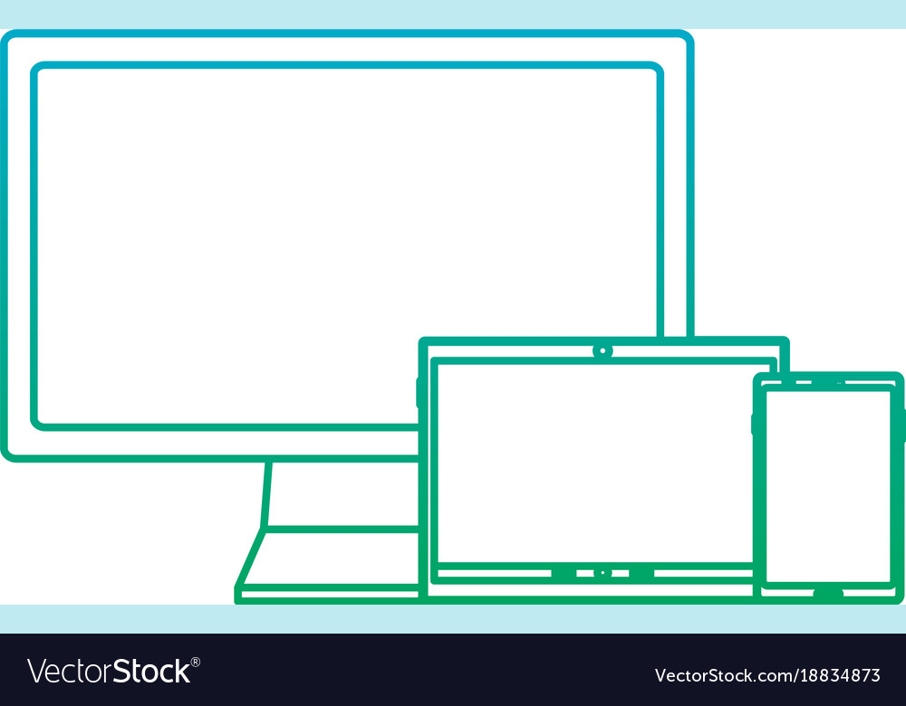 Computer monitor with laptop icon image
