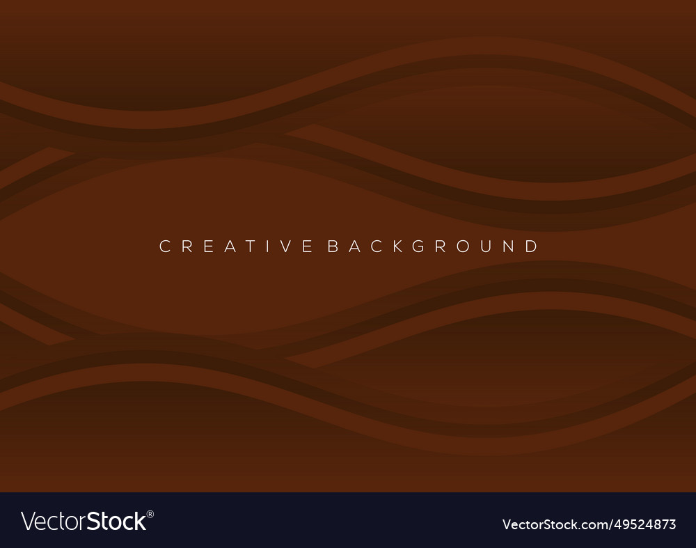 Dark brown color wave background design gradient