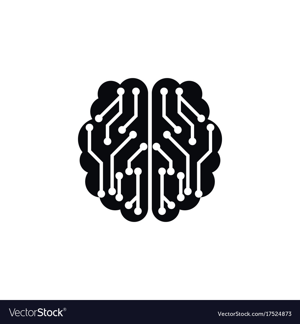 Isolated Thinking Icon - Brain Concept