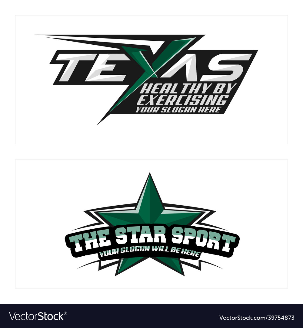 Moderne Sport Emblem Star Logo Design