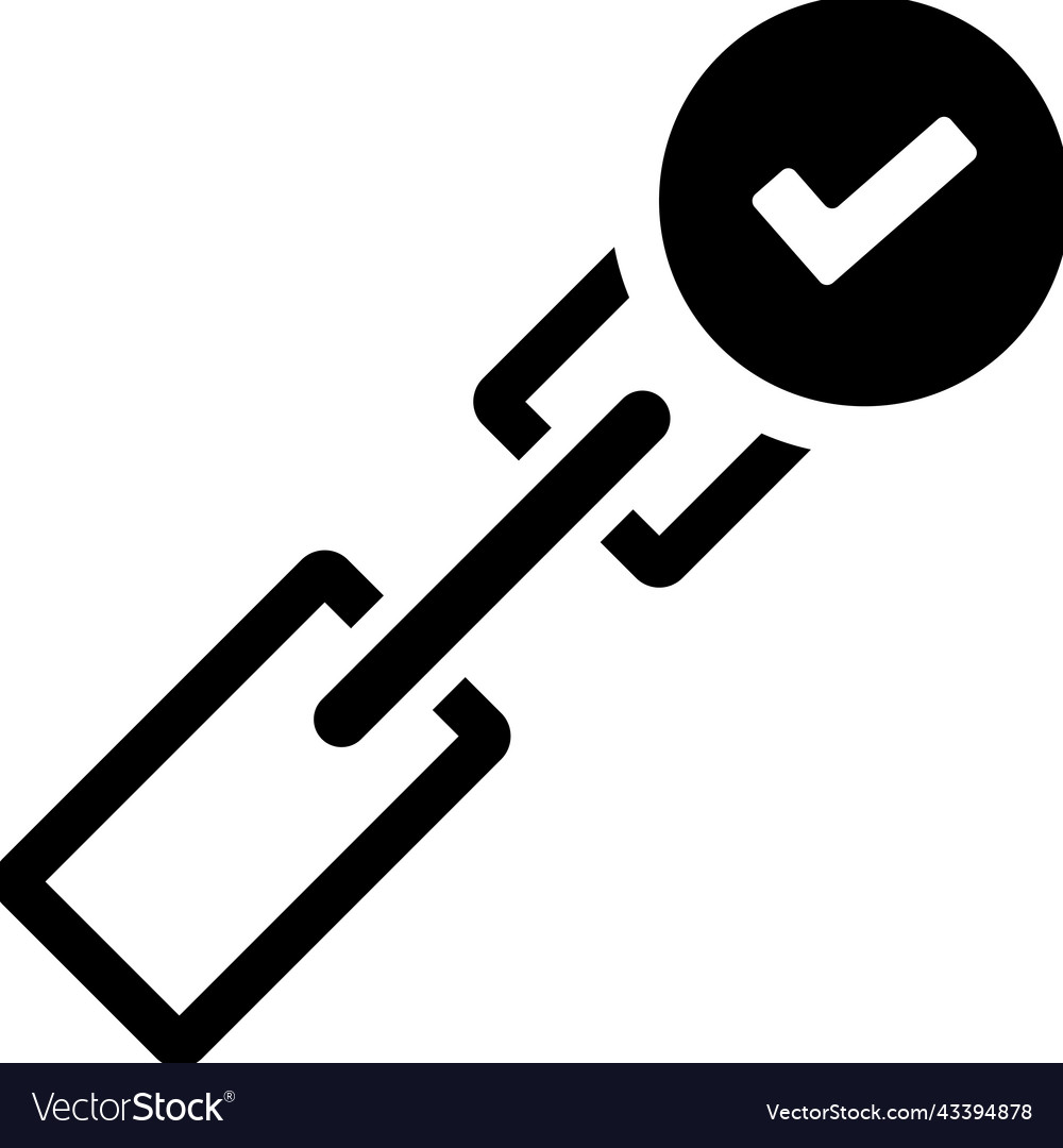 Clean url icon black graphics