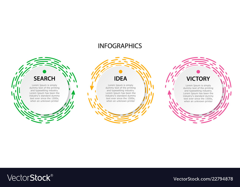 Collection circle infographic for the presentation