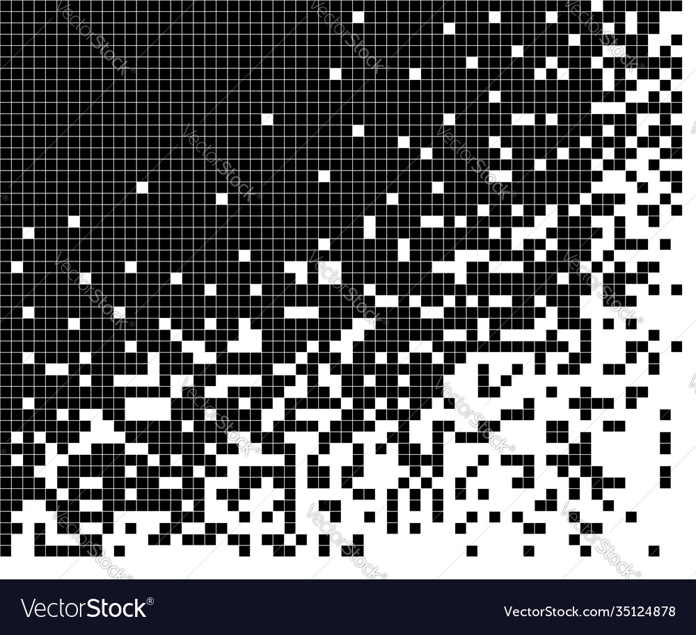 Dissolved filled square dotted pattern vector image Dissolved filled square dotted pattern