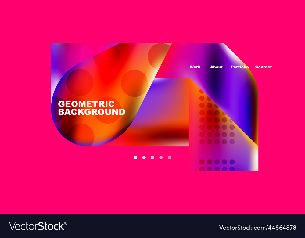 Glassmorphism Landing Page Hintergrundvorlage