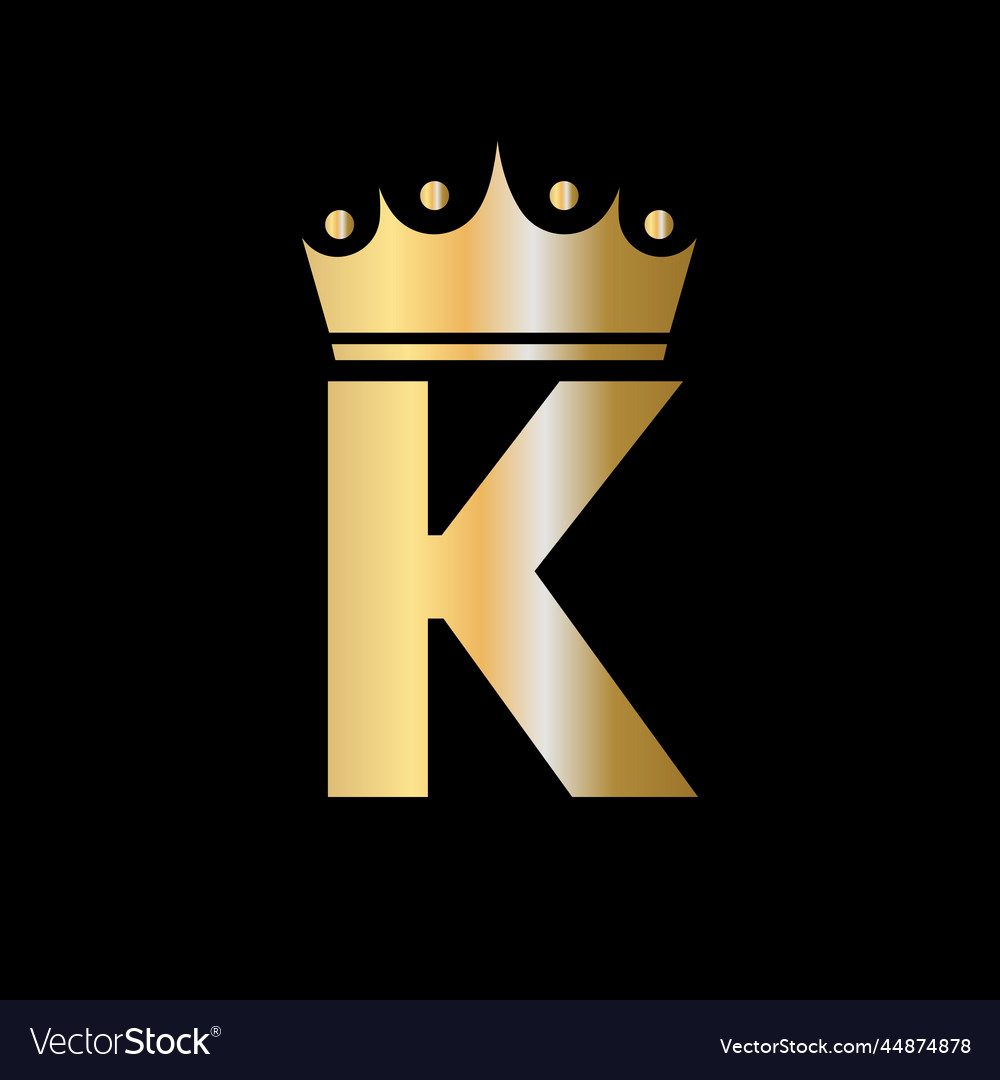 Letter K Charity Crown Logo Design With Unit Vector Image Letter K Charity Crown Logo Design With Unit Vector 44874878