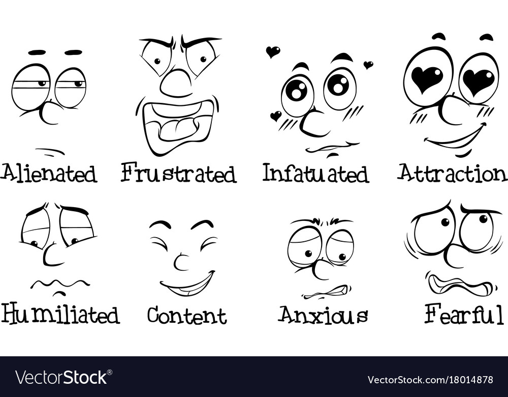 Many facial expressions of human