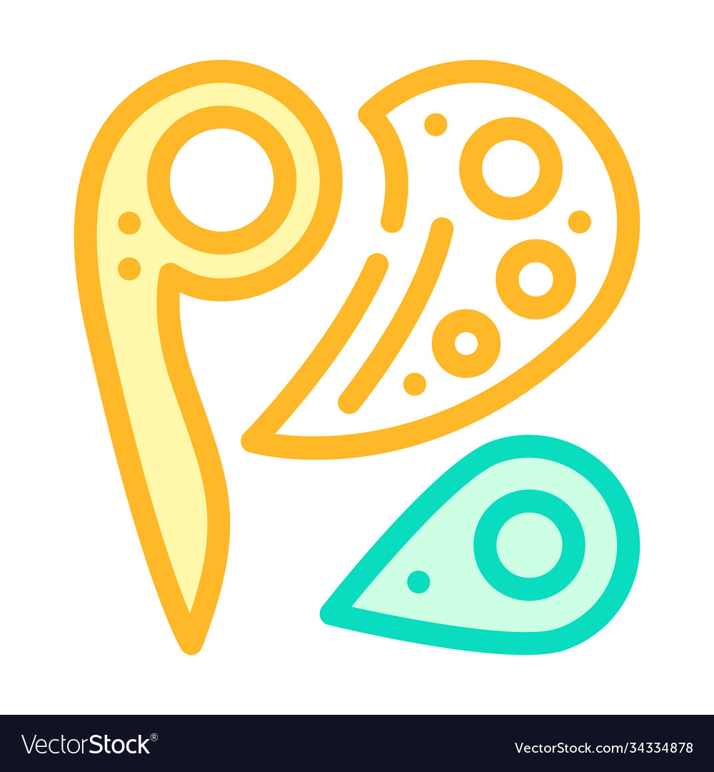 Patterns set color icon flat