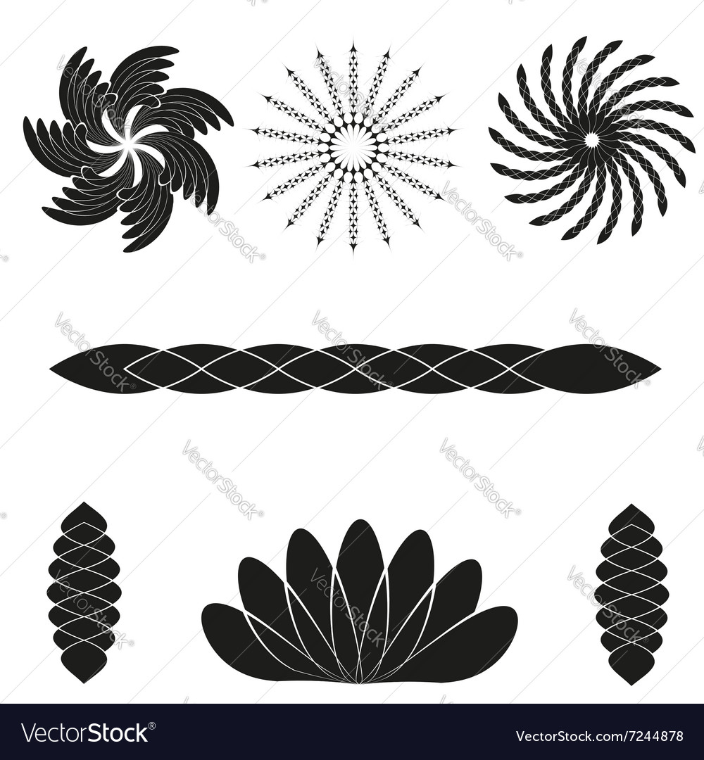 Set of elements for design