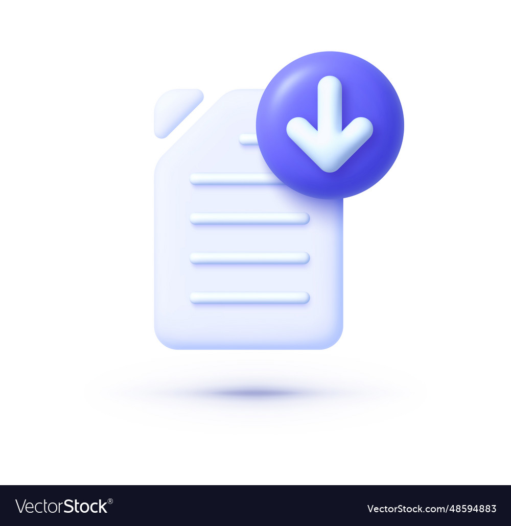 3d download file for web design render vector image 3d download file for web design render