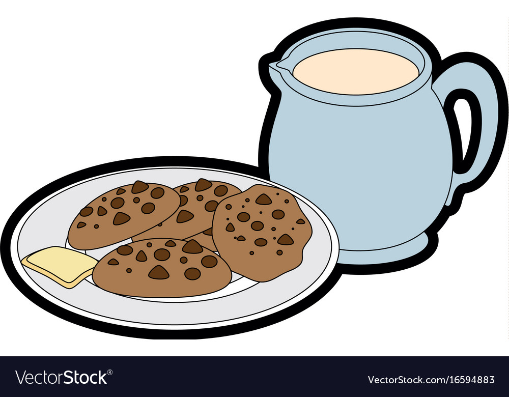 Chocolate chips cookie icon Royalty Free Vector Image