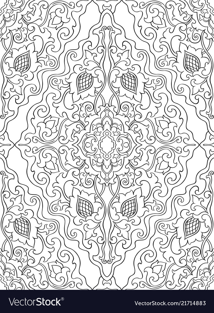 Filigree floral pattern