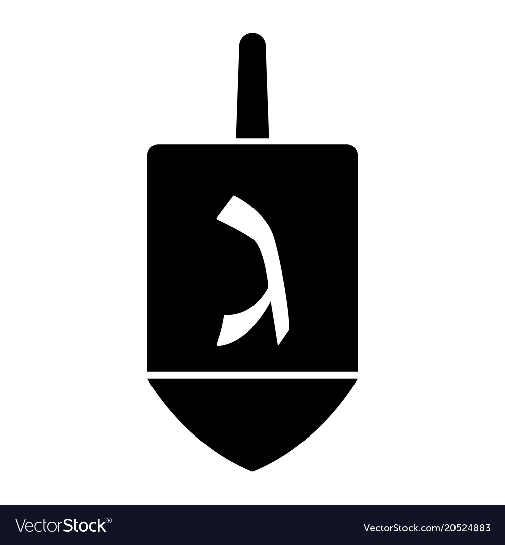 Jewish dreidel icon Royalty Free Vector Image - VectorStock