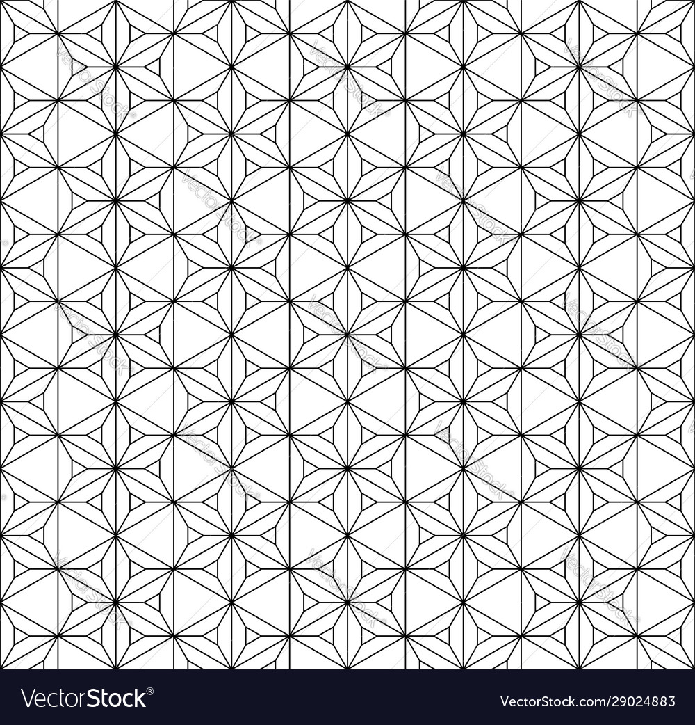 Seamless traditional japanese geometric ornament Vector Image