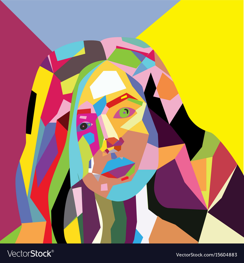 Woman face grunge design Royalty Free Vector Image