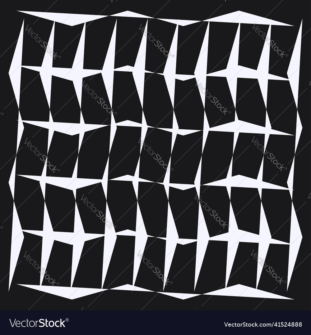 Irregular grid mesh with random lines squares vector image Irregular grid mesh with random lines squares