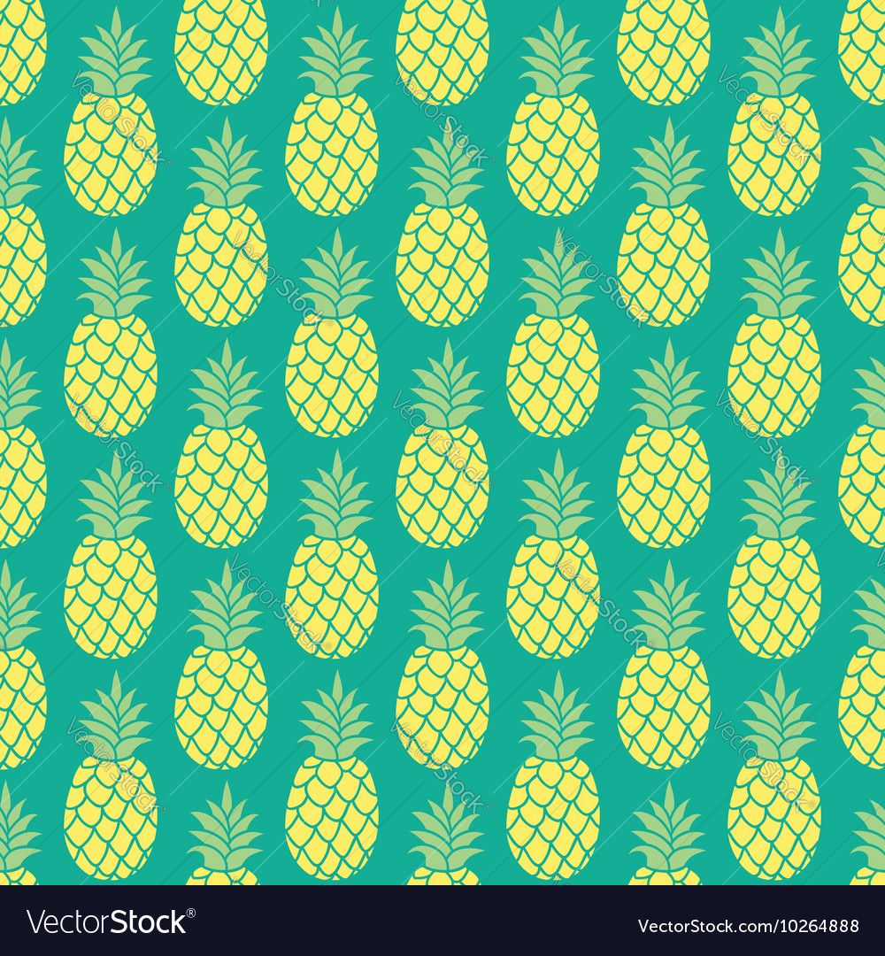 Pineapple background seamless pattern