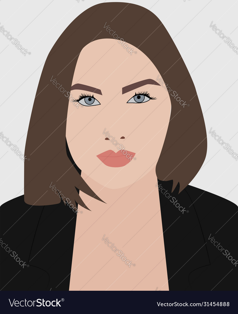 Woman in suit on white background Royalty Free Vector Image