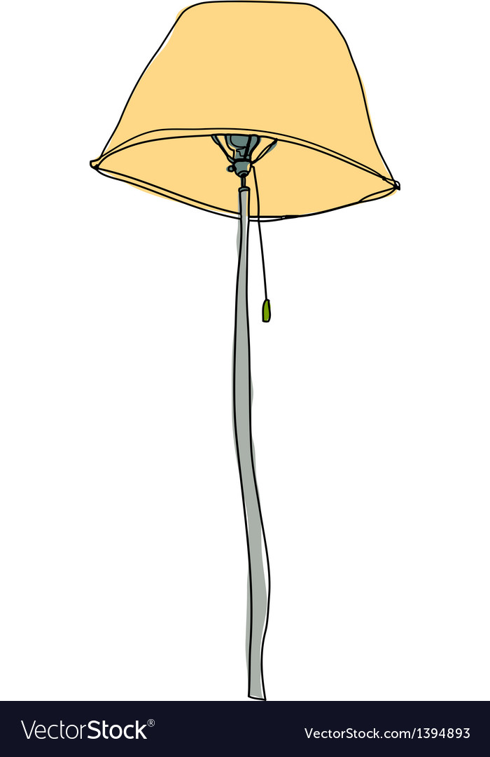 A Lamp Stand On Royalty Free Vector Image Vectorstock A Lamp Stand On Vector Image