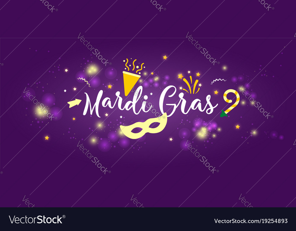 Carnival mardi gras concept banner Royalty Free Vector Image