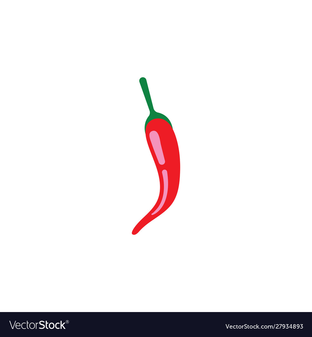 Chili-pepper icon flat