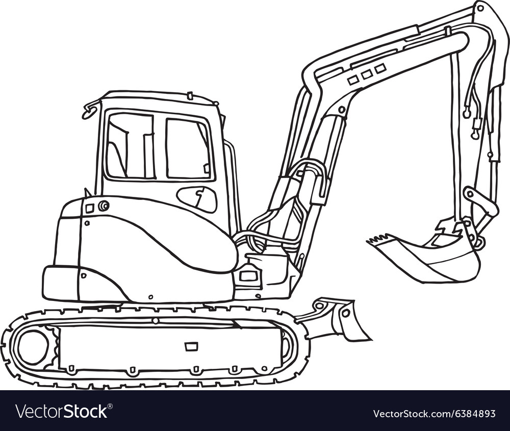 Digger Royalty Free Vector Image VectorStock
