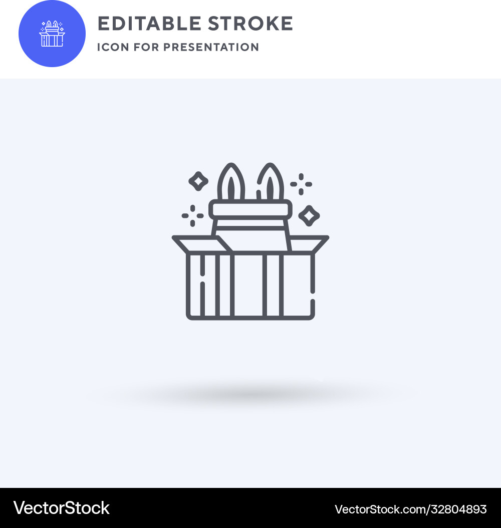 Magic icon filled flat sign solid Royalty Free Vector Image