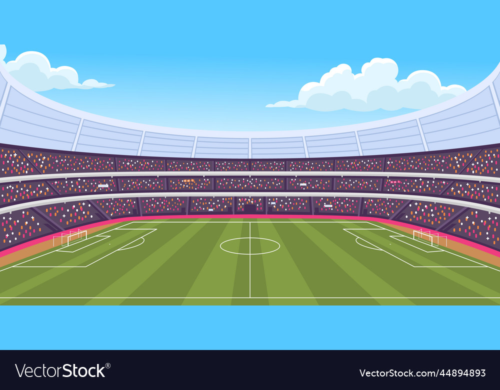 Soccer stadium perspective