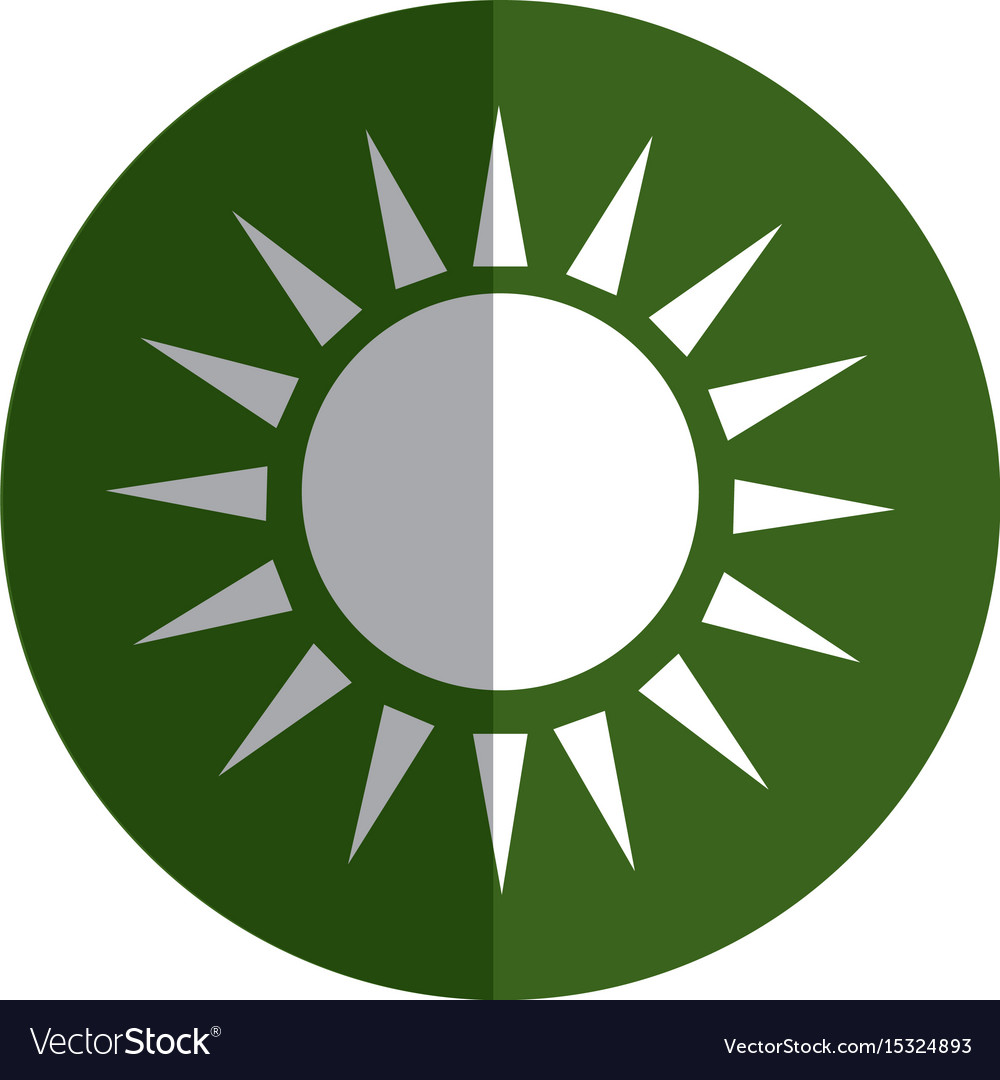 sun silhouette isolated icon royalty free vector image