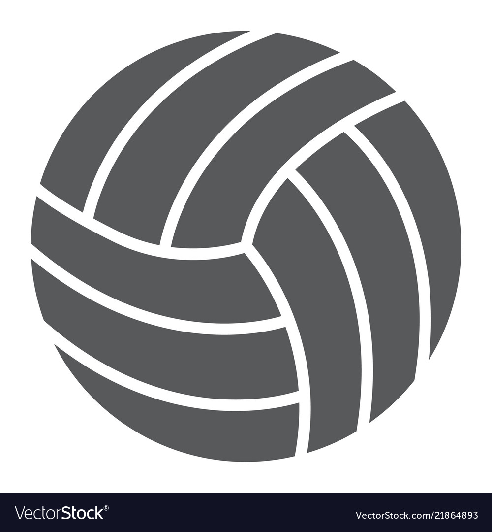 Volleyball glyph icon game and sport ball sign