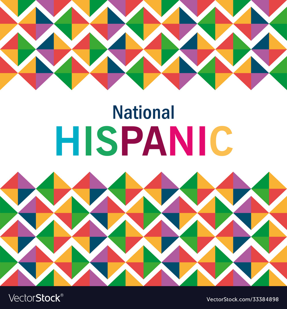 Colored pattern background national hispanic