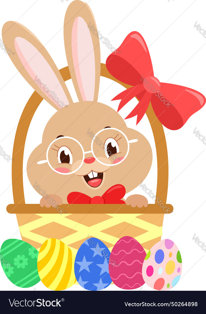 Cute bunny rabbit cartoon character