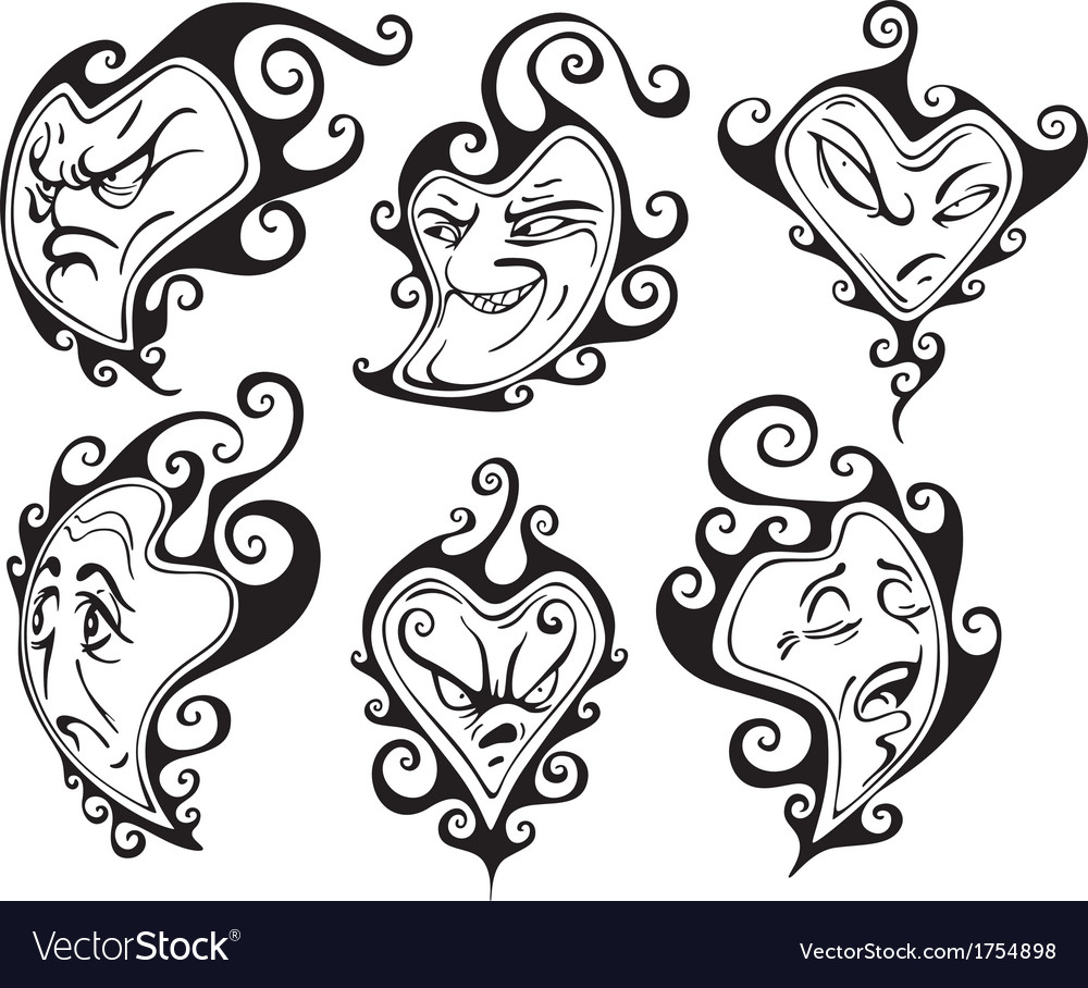 Heart shaped faces