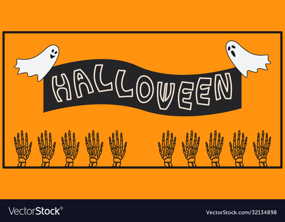 Horizontal halloween design