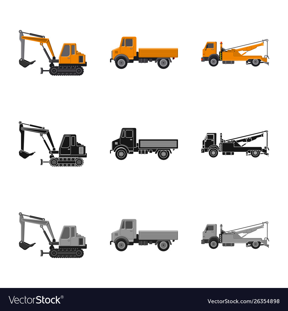 Isolated object build and construction logo vector image Isolated object build and construction logo