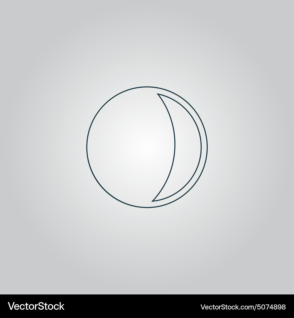 Moon icon Royalty Free Vector Image - VectorStock