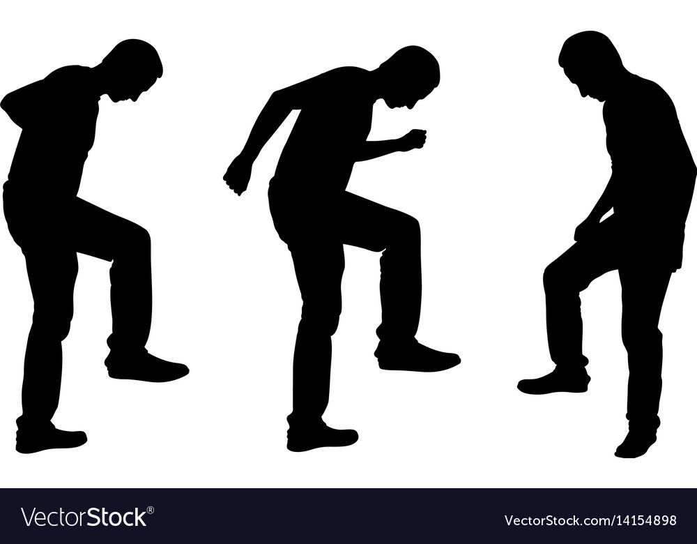 people-stepping-on-things-with-legs-royalty-free-vector