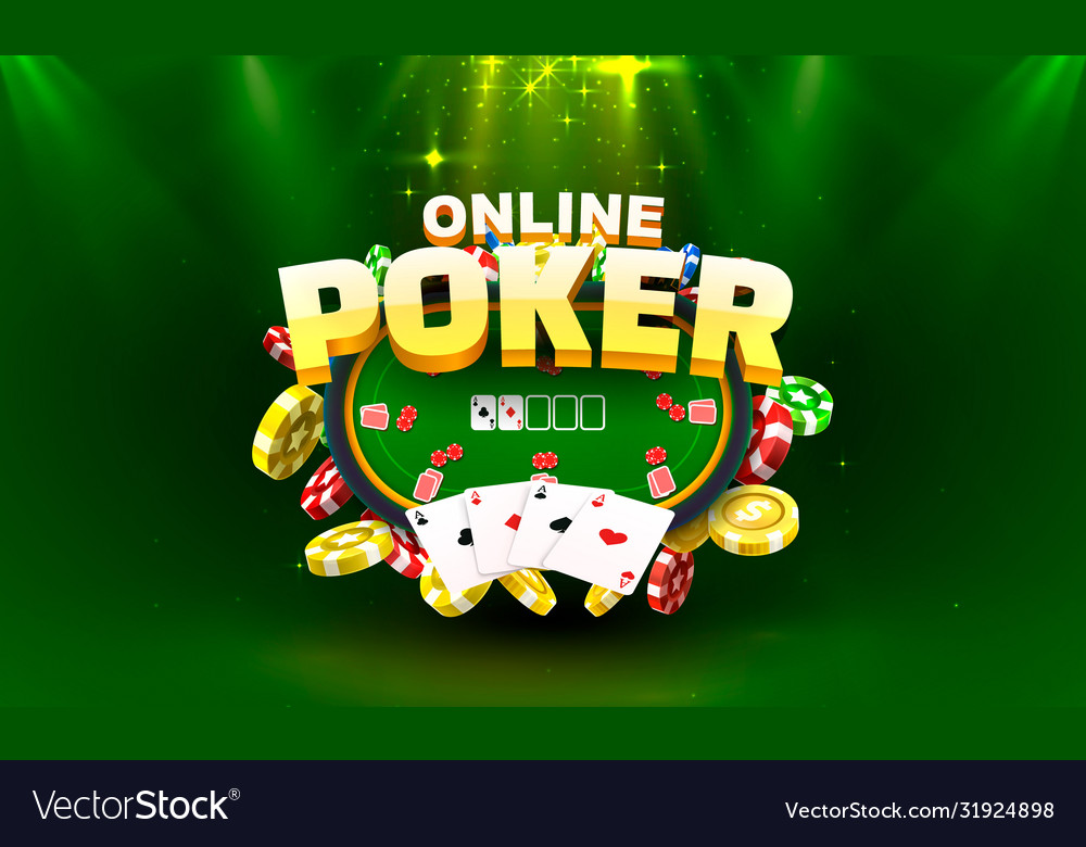 Poker online gamble game play banner club sport