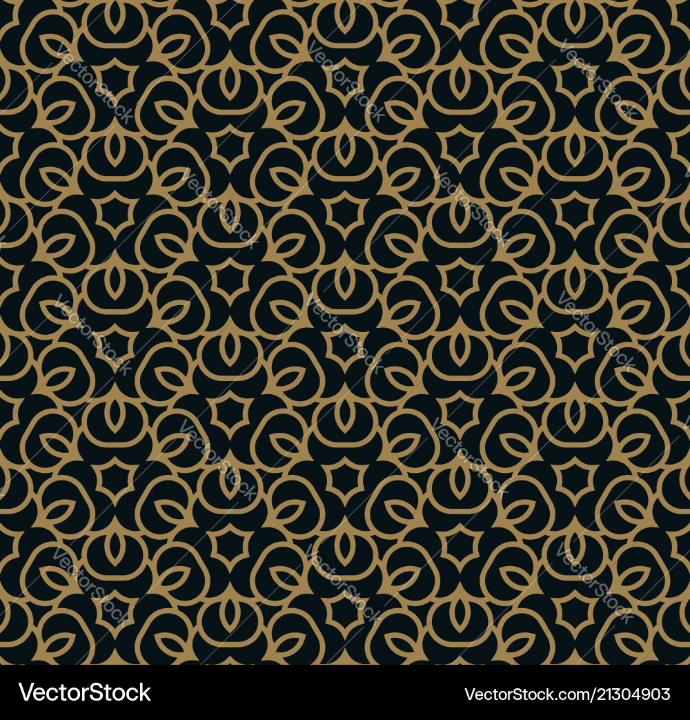 Abstract seamless ornament lines pattern Vector Image