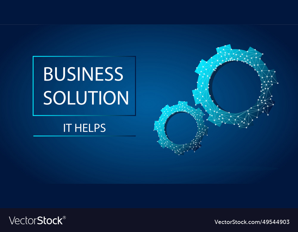 Business silution abstract banner n dark and blue