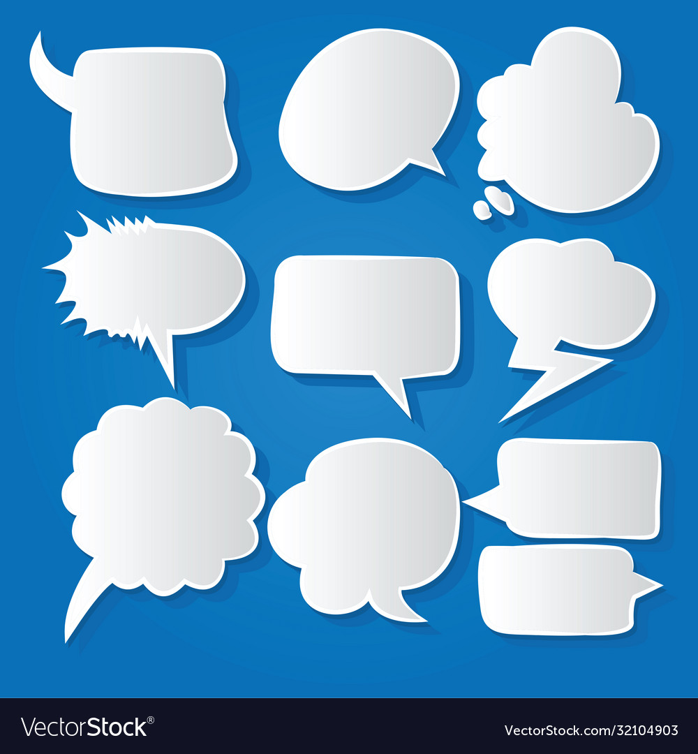 Comic bubble speech balloons cartoon 172