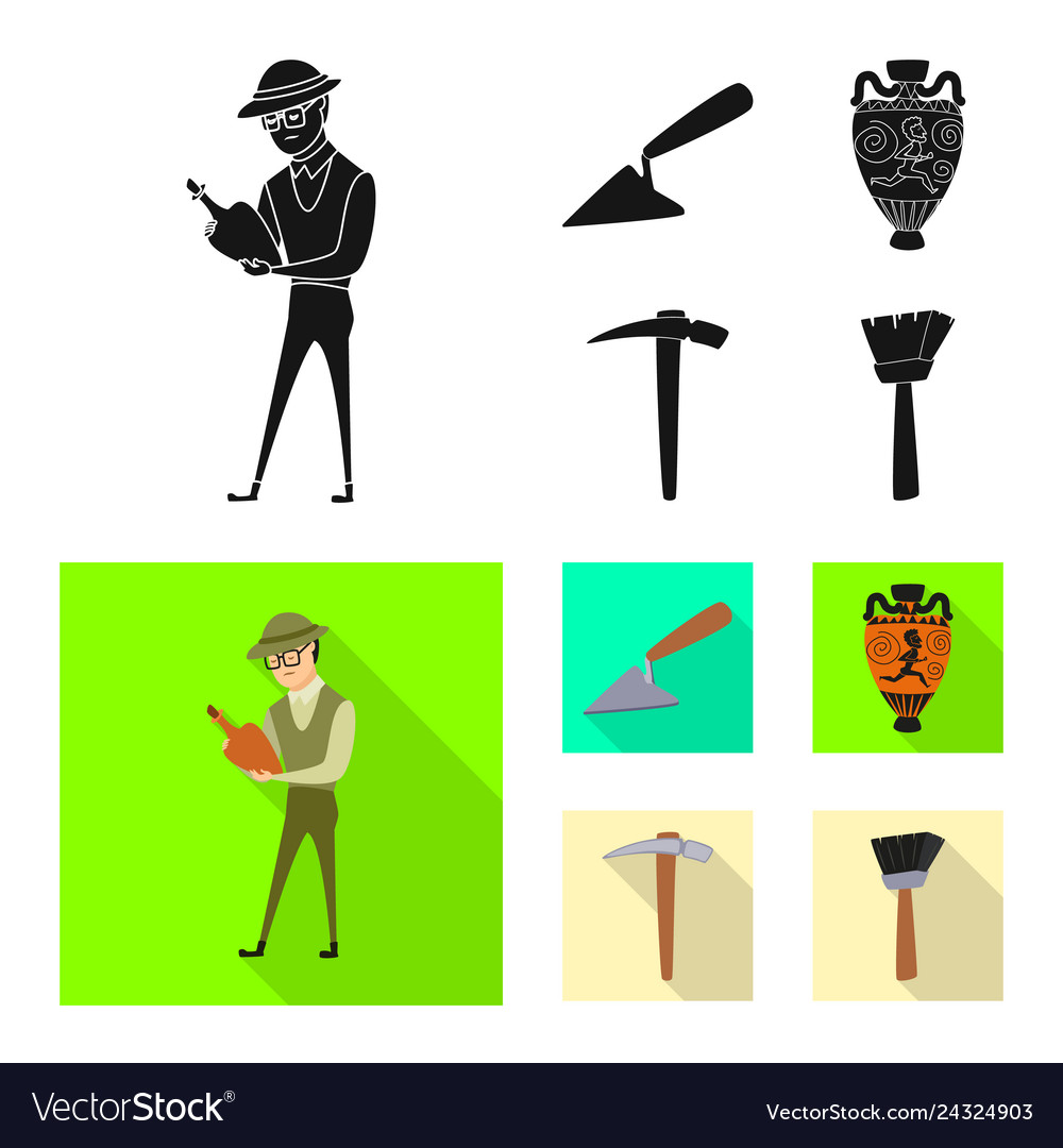 Isolated object of story and items icon set vector image Isolated object of story and items icon set