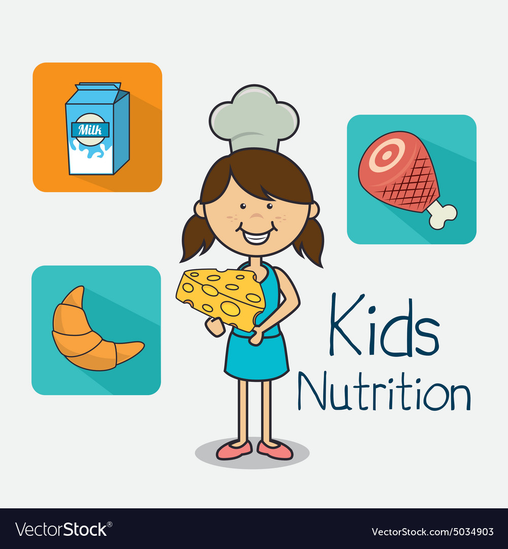 Kids food design Royalty Free Vector Image - VectorStock