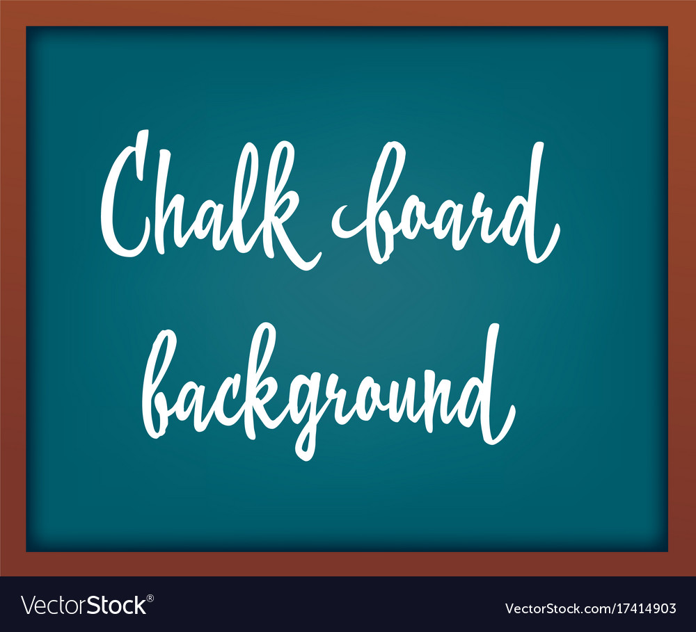 light blue school chalkboard with frame vector image blue chalkboard