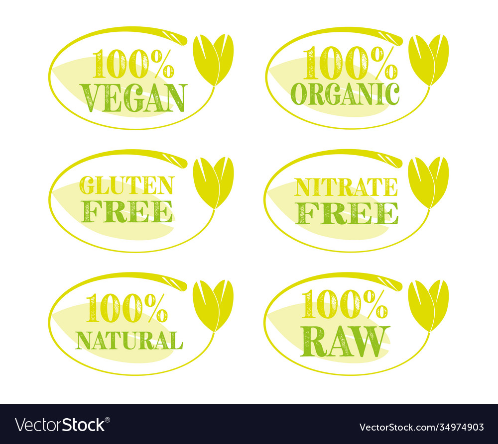 Vegan icon set