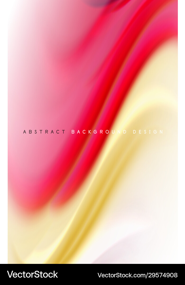 Abstract background - fluid color gradient waves Vector Image