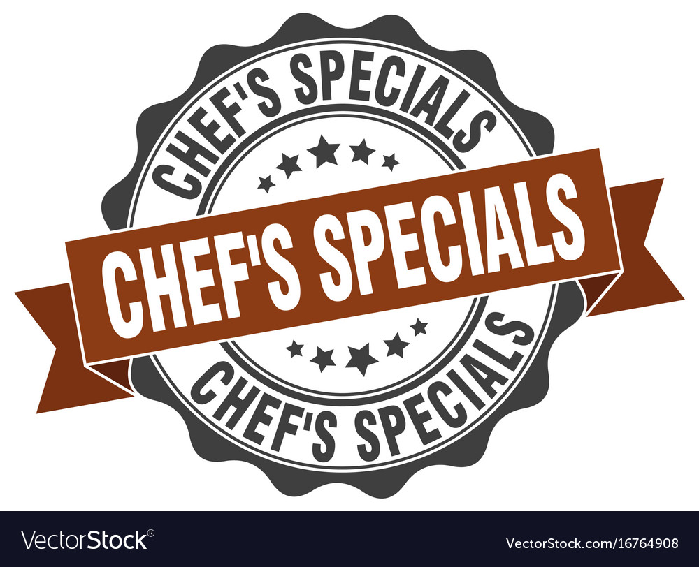 Chefs specials stamp sign seal