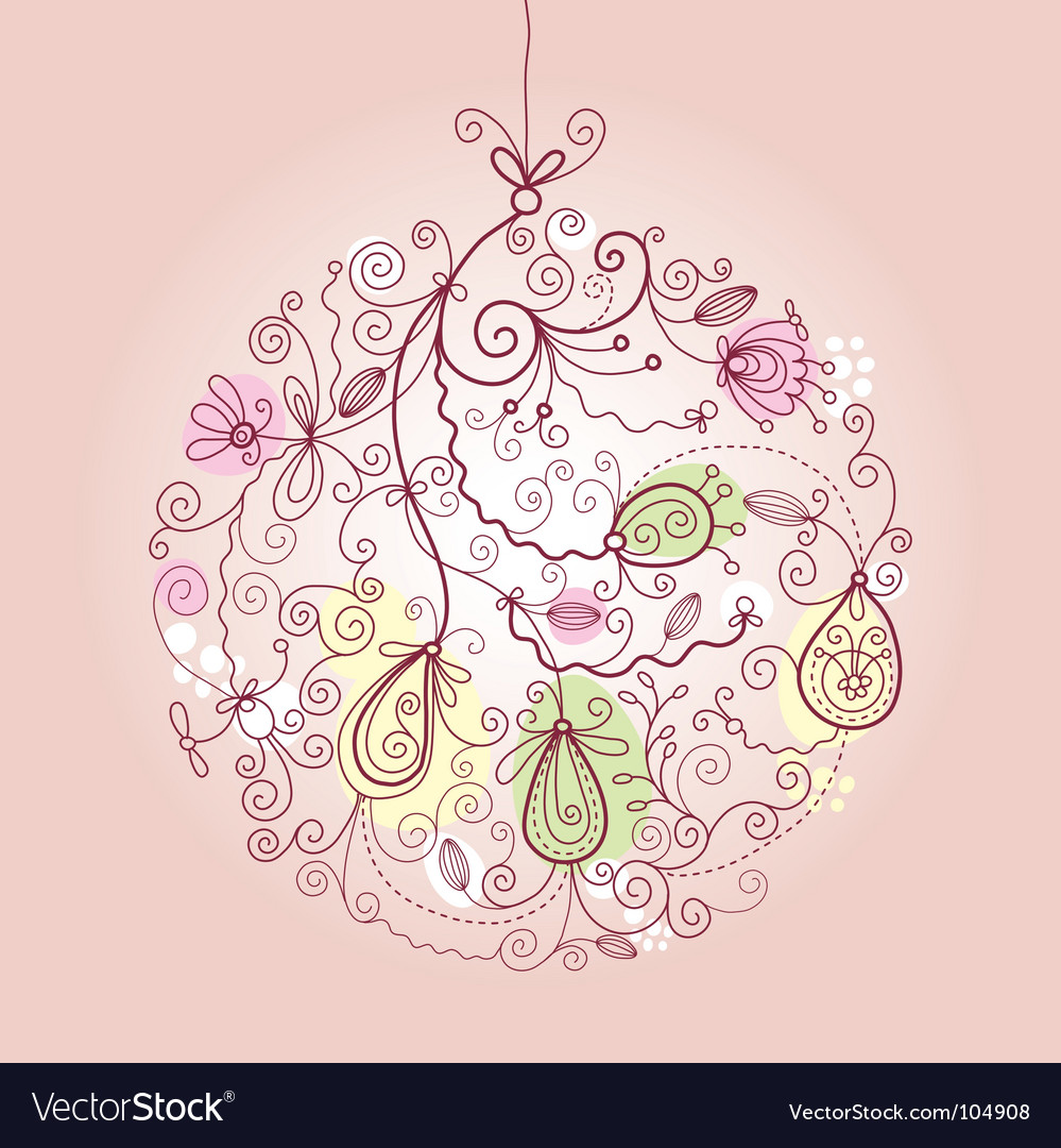 Christmas ball ornaments Royalty Free Vector Image